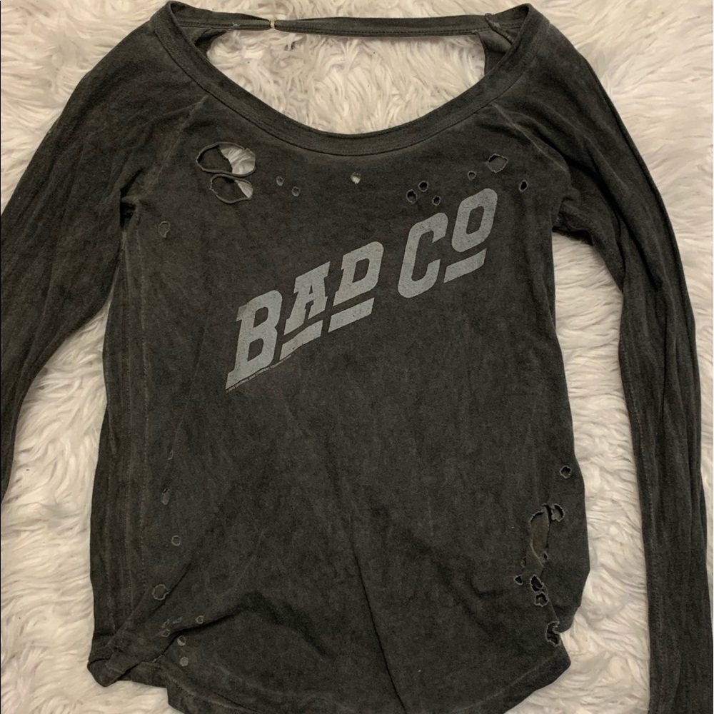 gray badco cut long sleeve